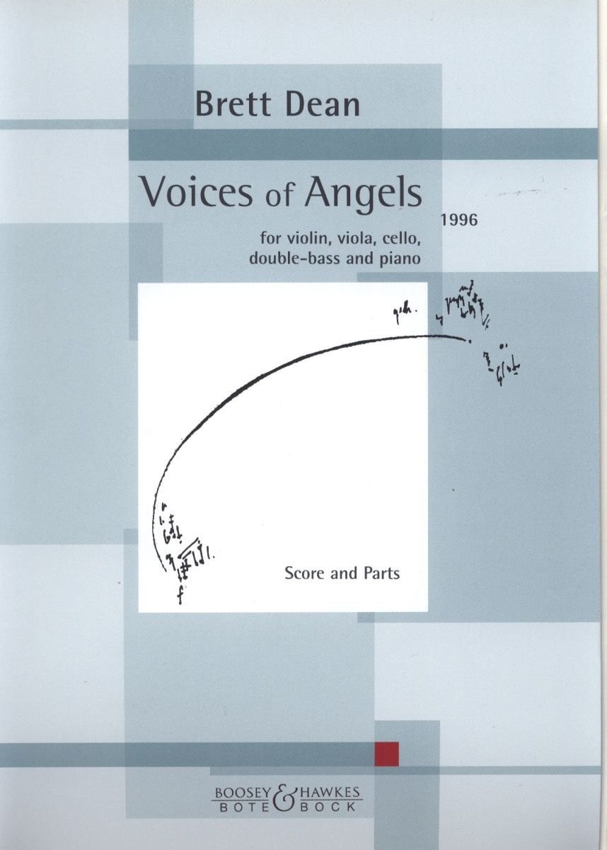 Voices of Angels: Violine, Viola, Violoncello, Kontrabass und Klavier. Partitur und Stimmen.