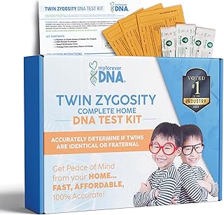 Home Twin Zygosity DNA Test Kit | Determine if Twins are Identical or Fraternal | 24 DNA (Genetic) Marker Test, Unmatched Accuracy | Private & Fast Results | Experience Excellence with My Forever DNA