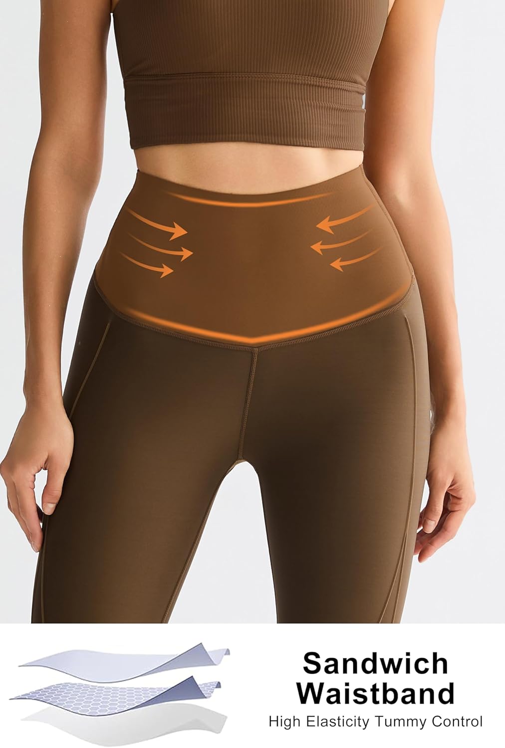 Orolay High Compression Leggings for Women, 7/8 Length Sculpting Workout Yoga Pants, Squat Proof Support Leggings - Image 4