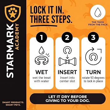 Starmark Twist and Lock Roller Interactive Dog Chew Toy