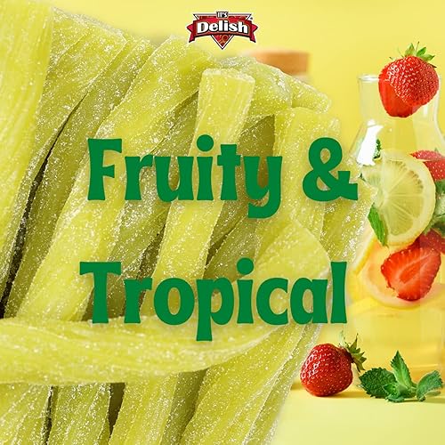 Miniatura 2 de Its Delish, palitos de regaliz dulce y agrio de miel de miel de 1 libra, bolsa a granel de 1 libra, sabor a fruta verde masticable con sabor a fruta