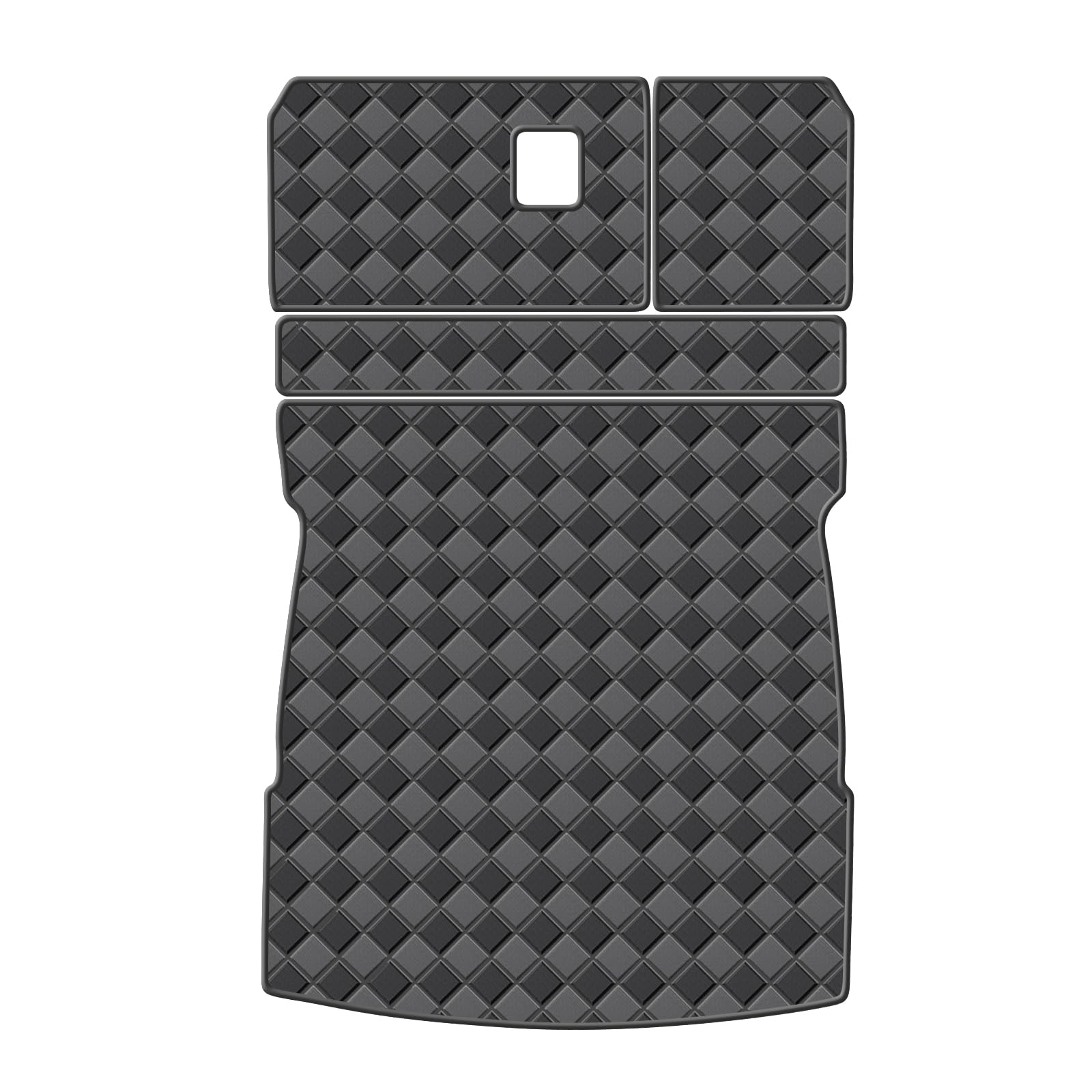 WDYOYS Cargo Mat & Backrest Mats for 2017-2020 Lincoln Continental Accessories, All Weather Waterproof Rear Cargo Liner Rear Trunk Liner Back Seat