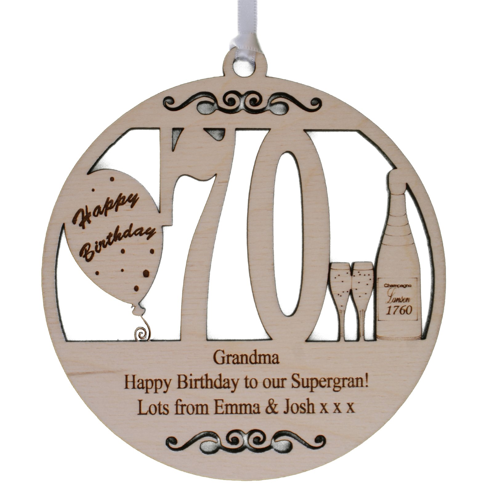 GPG LtdPERSONALISED ANY AGE BIRTHDAY PLAQUE – ENGRAVED WITH THE WORDING OF YOUR CHOICE
