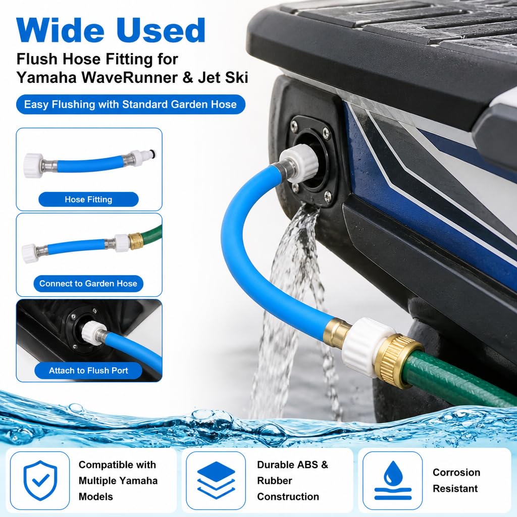 Kit Adaptador de Manguera de Descarga para Yamaha Boat Waverunner LX VX VXR FXHO VX110 VX FX Cruiser GP1800 GP1300 AR190 para Deluxe para Moto acuática (Manguera de Descarga)