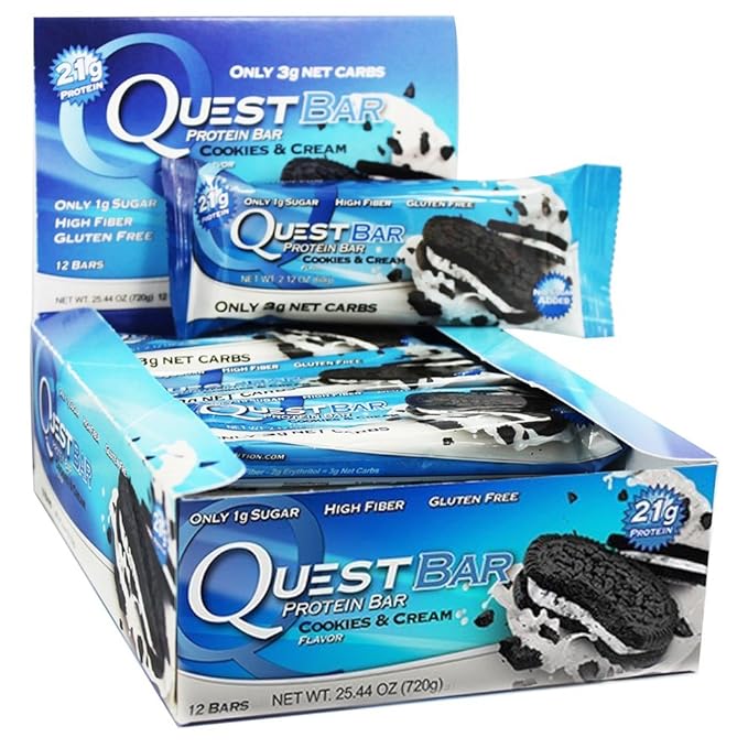 Quest Nutrition BarsCookies & Cream, 12 Bars Health