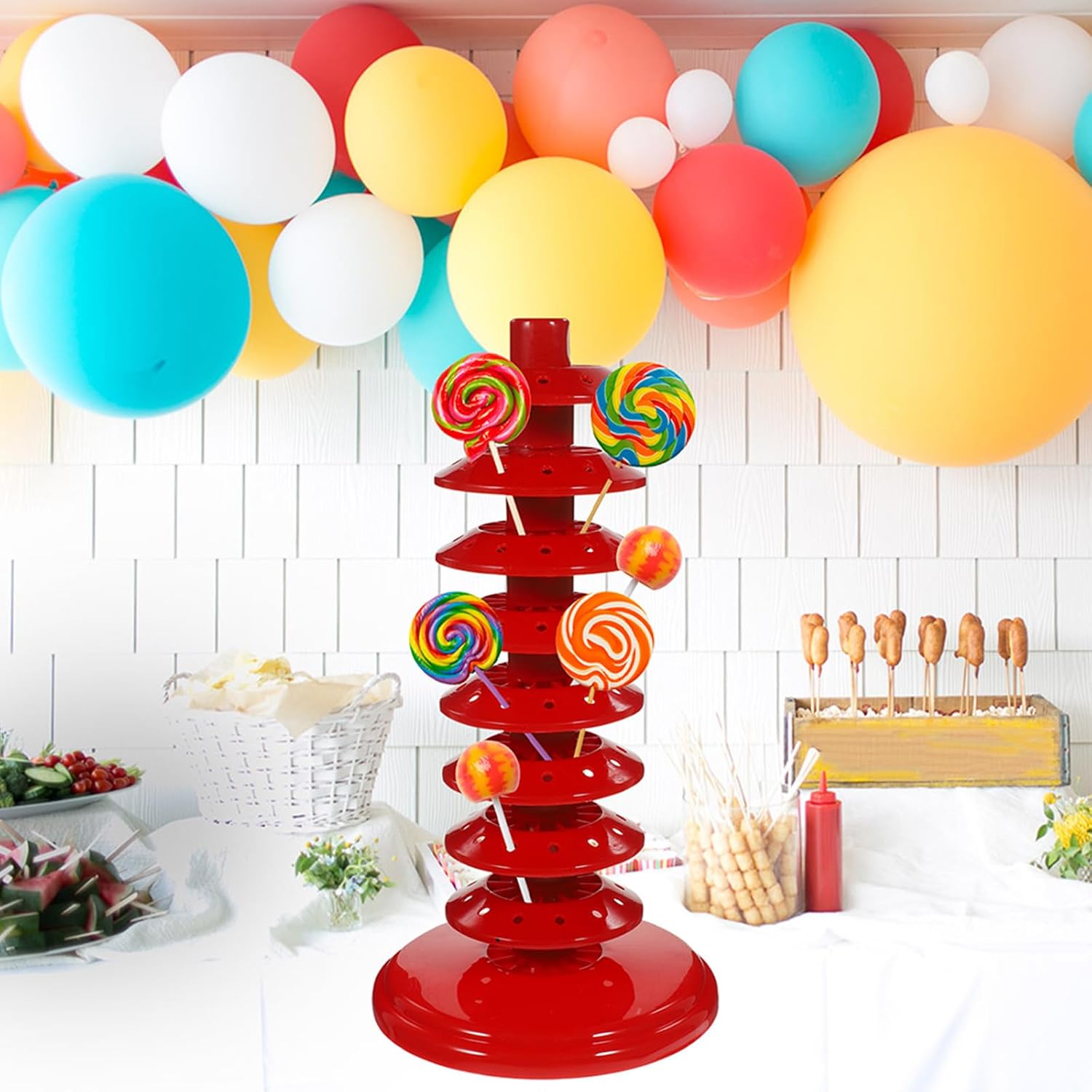 4pcs Lollipop Stand 8-Tier Cake Pop Display Rack Lollipop Display Holder Organizer Christmas Weddings Birthday Party Supplies