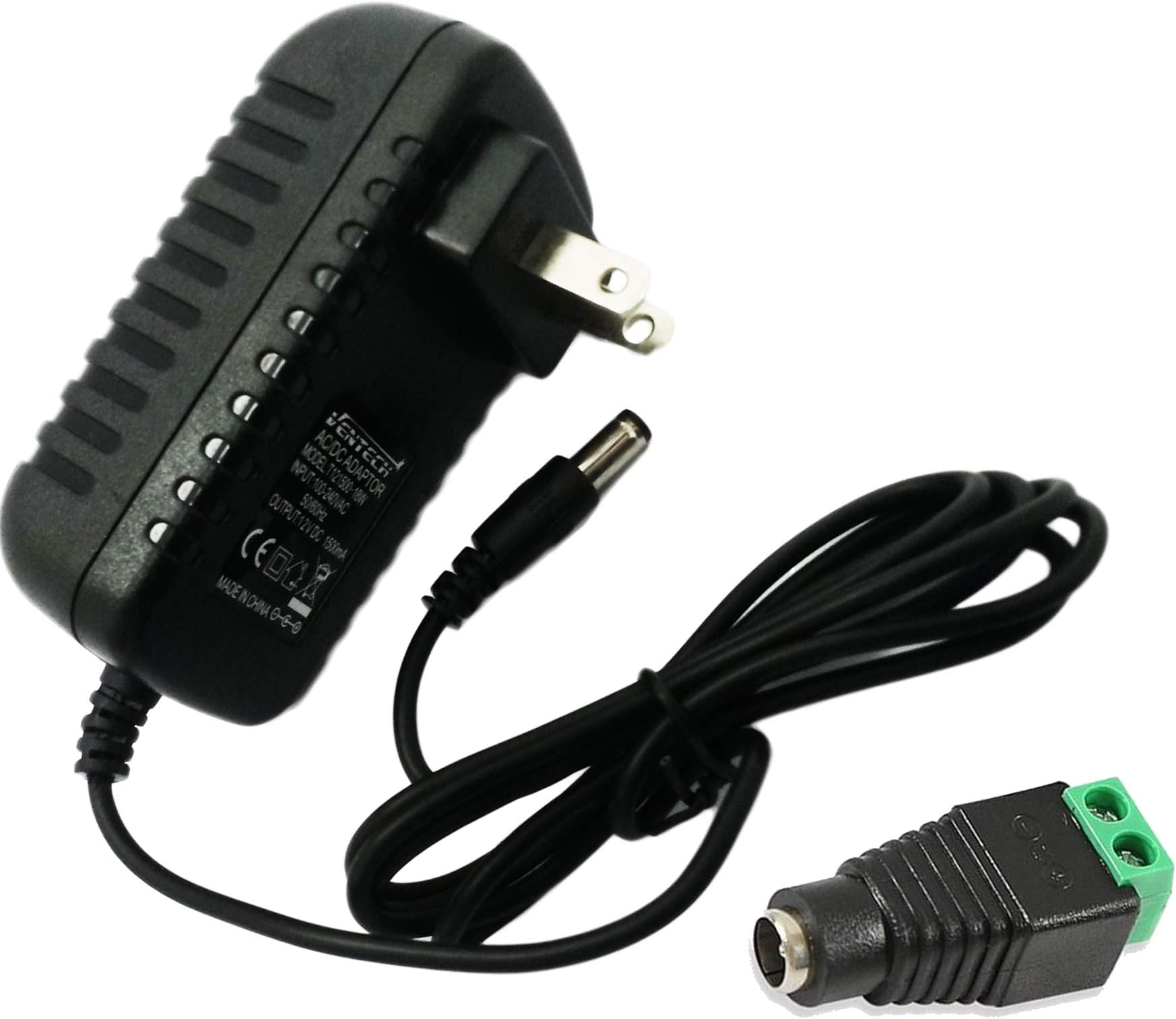 Amazon Com 12v 1 5a Power Supply Adapter 100 240v Ac To Dc 12v Transformers Switching Power Supply For 12v 3528 5050 Led Strip Lights 18w More Than Regular 12 Volt 1amp 1a 2 1mm X 5 5mm