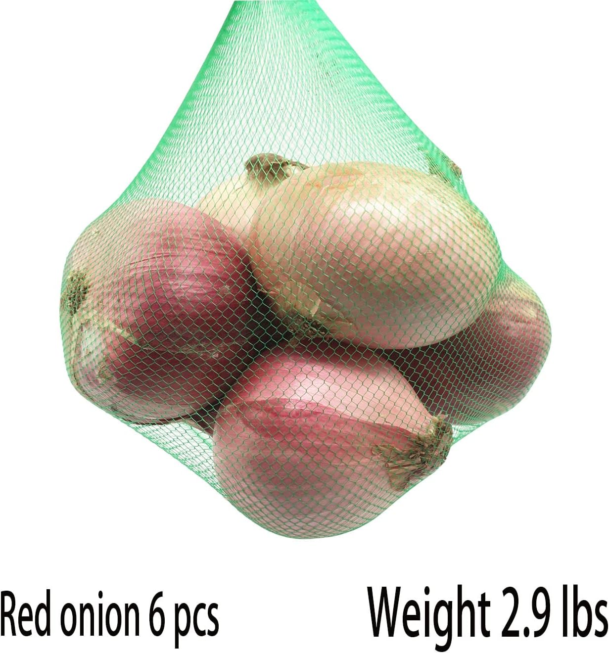 100Pcs Reusable Mesh Green Nylon Netting with Bags,15.7 Inch Reusable Nylon Mesh net Produce Grocery Toys Fruits Vegetables Storage Bags (100)