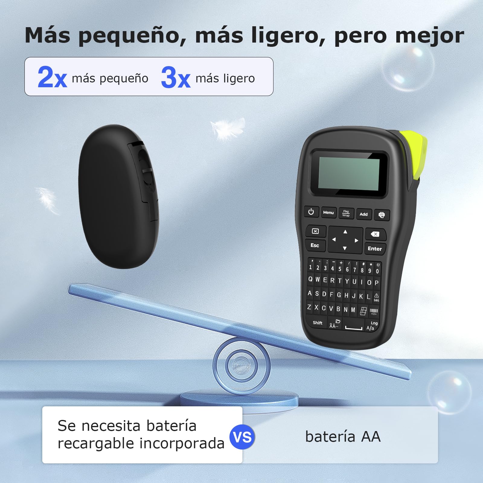 SUPVAN E10 Etiquetadora Bluetooth Impermeable, App Versátil 30+ Fuentes 600+ Íconos, Negro