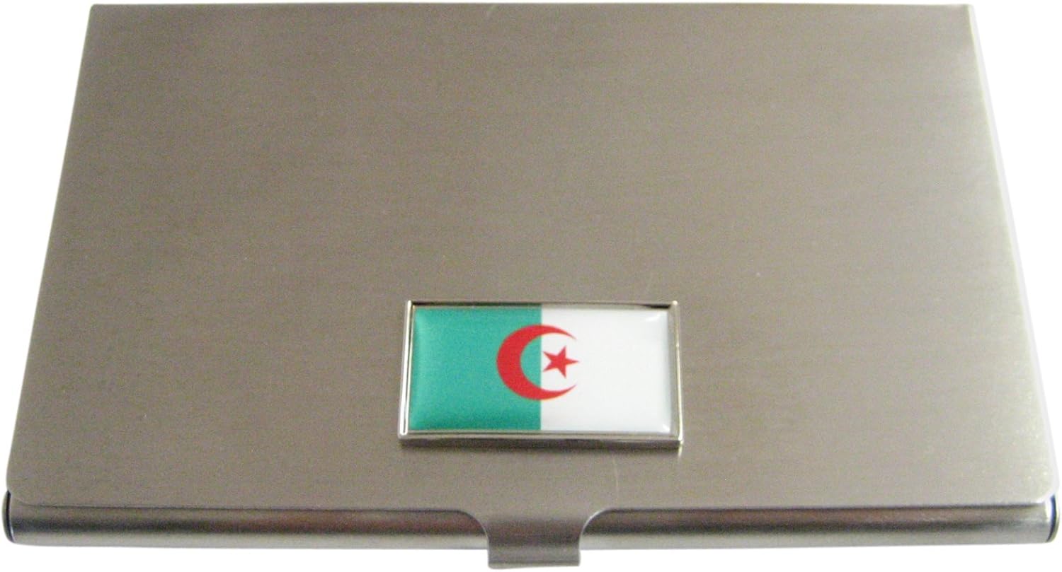 シンボーダーアルジェリアフラグペンダントビジネスカードホルダー