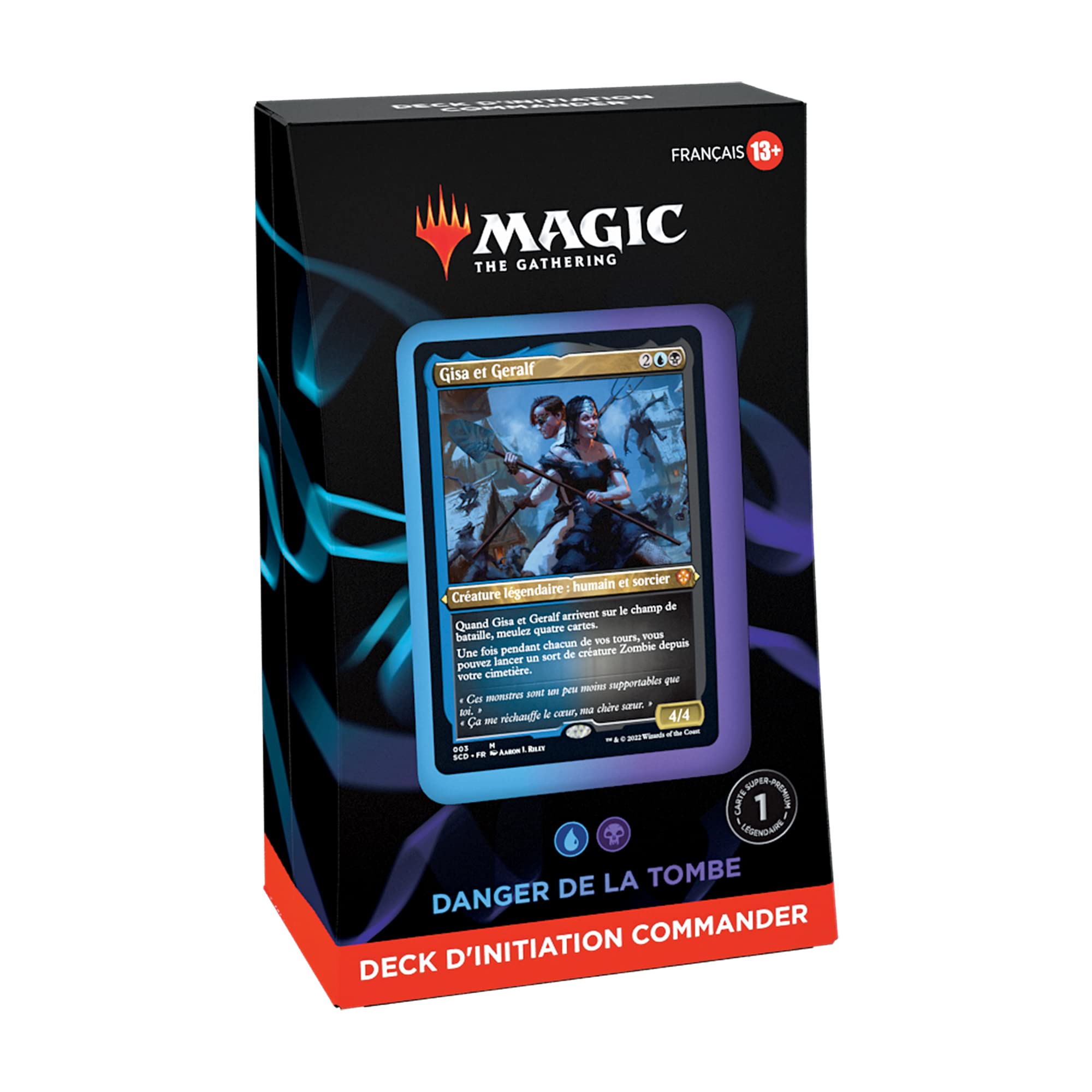 Feldherr kaarthouder compatibel met Magic: The Gathering - Commander Deck, Kleur:Cherry Red