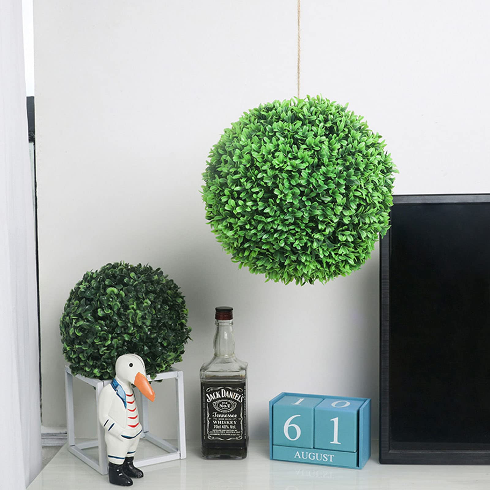 Sztuczne na zewnątrz bukszpan dekoracyjne kule roślina sztuczny topiary kula wiszące zielone rośliny ogród drzewo wesele dekoracja 30 cm