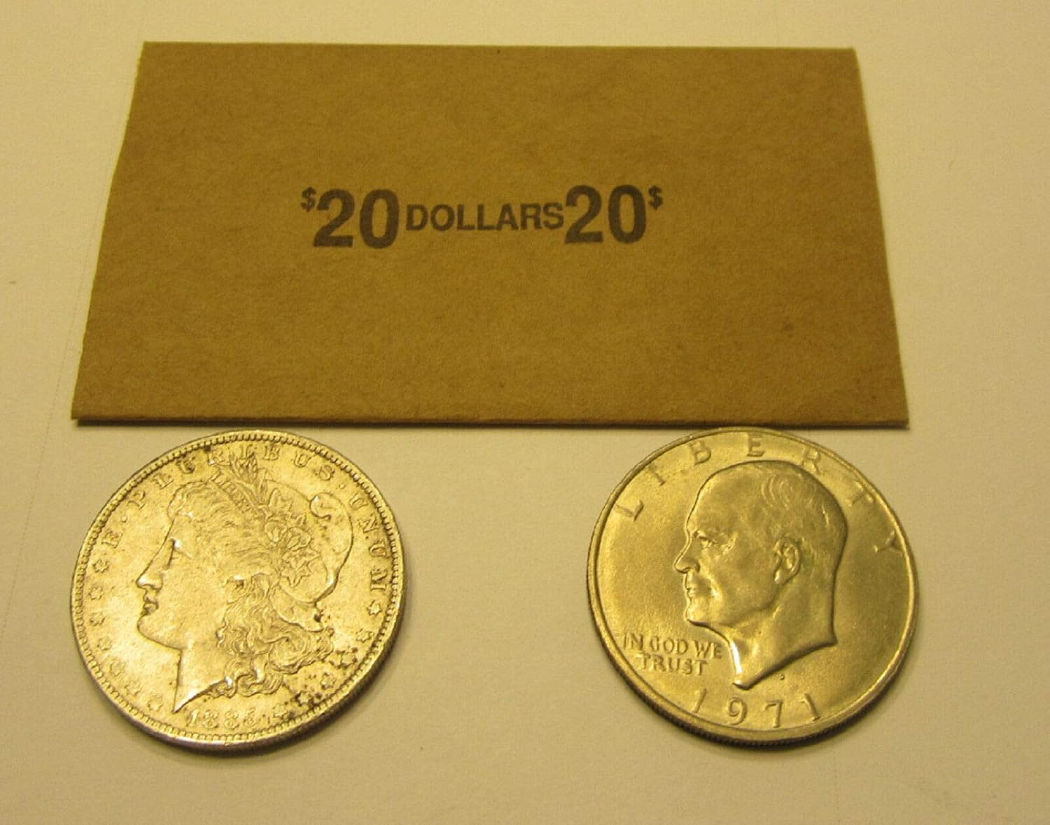 25 Coin Wrappers for Peace Eisenhower IKE Silver