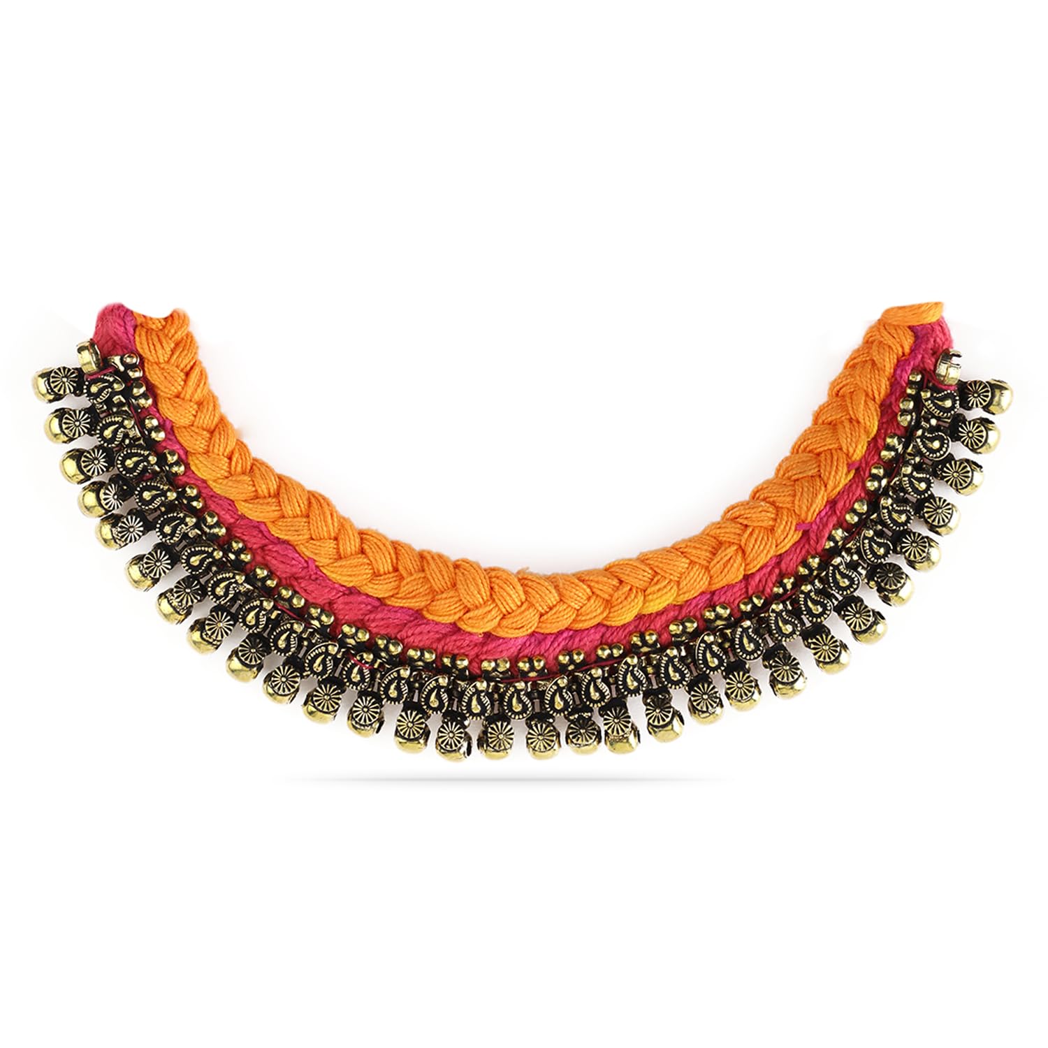 Choker Necklace Bohemian Oxidised Antique Tribal Style Trendy Jewellery Gift for Women & Girls