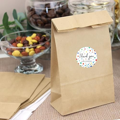 Miniatura 8 de jijAcraft 60 calcomanías de agradecimiento redondas de 2 pulgadas en 6 diseños, calcomanías de agradecimiento personalizadas con estrella arcoíris