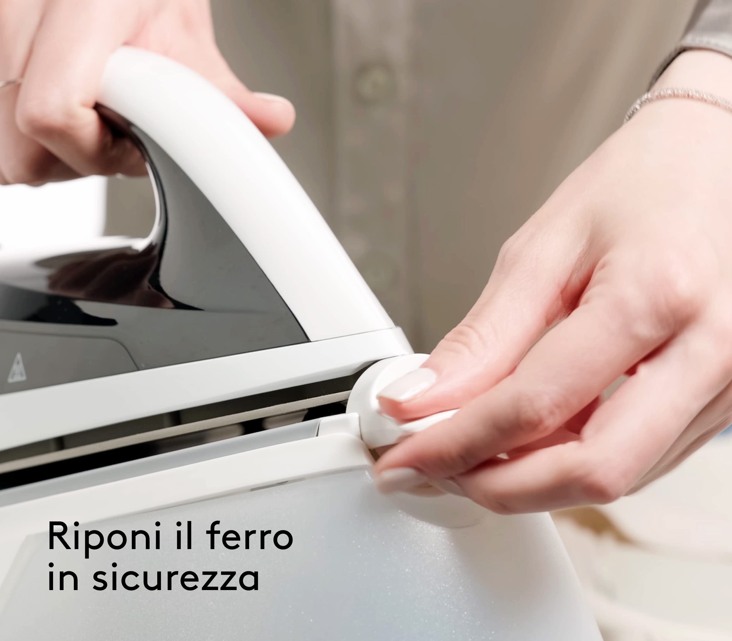 VIOLA Ferro da Stiro a Vapore con Caldaia Inox a Carica Continua, Autonomia Illimitata, 6.5 Bar, Potente Colpo di Vapore, Stirella Anti Calcare, Stiratura Professionale, Stiro Verticale, Stira a Secco