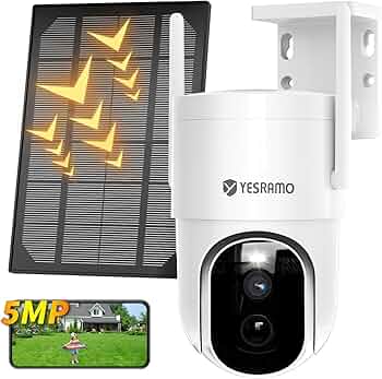 防犯カメラ 屋外 ソーラー YESRAMO防犯カメラ 360° PTZ超広角 Amazon.co.jp: 【500万画素・全方位・WiFi強化】YESRAMO 防犯