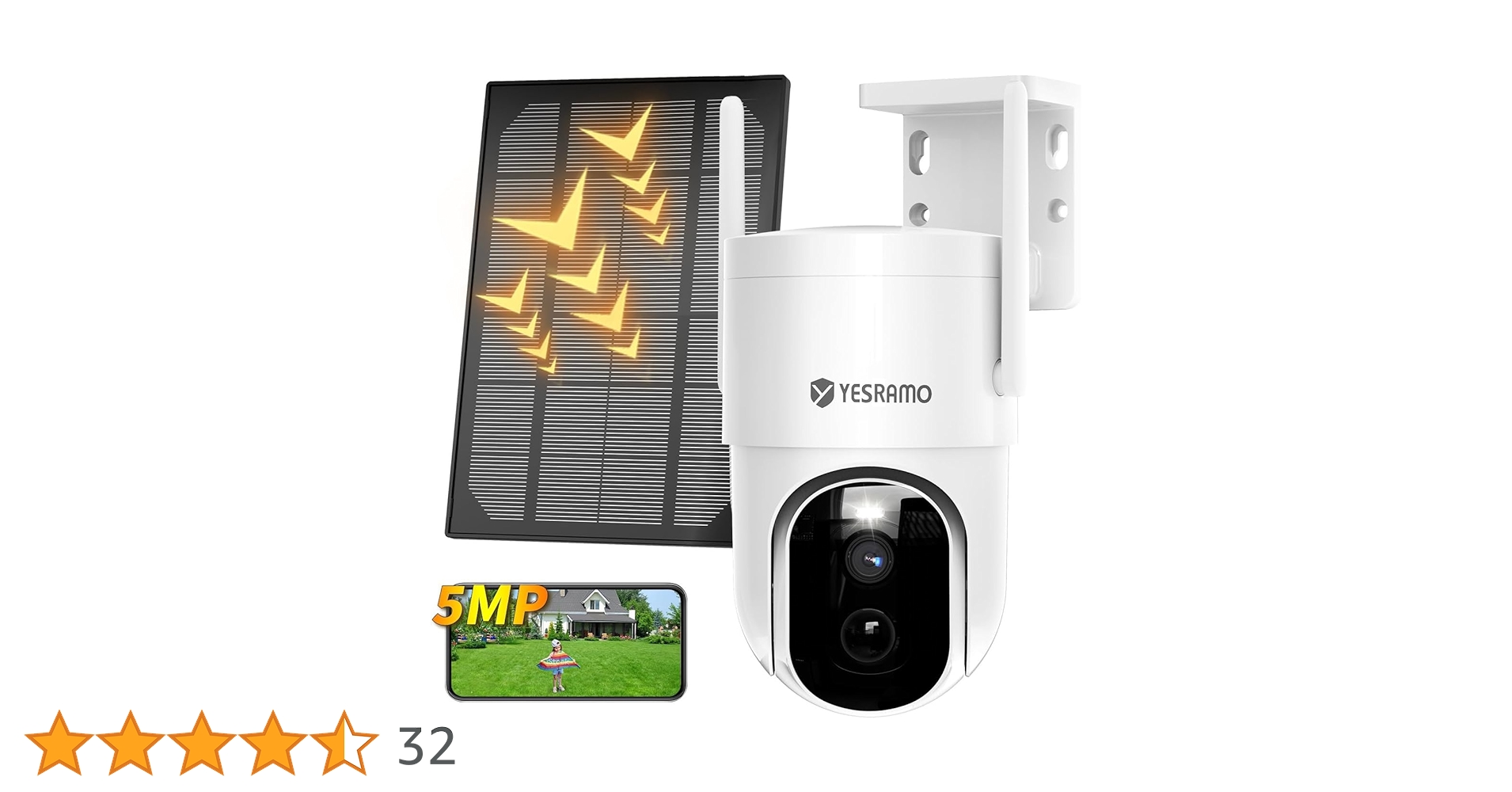 Amazon.co.jp: 【500万画素・全方位・WiFi強化】YESRAMO 防犯