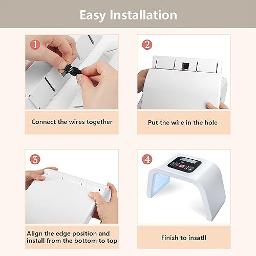 Miniatura 6 de Herramienta de cara LED,Máscara facial de terapia de luz LED,Equipo de belleza 7 en 1 para el cuidado de la piel en casa