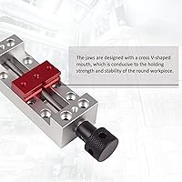 Vista 2 de RATTMMOTOR Mejora de la abrazadera de tornillo de banco del router CNC, máquina grabadora DIY de alta precisión abrazadera de sujeción mini tornillo