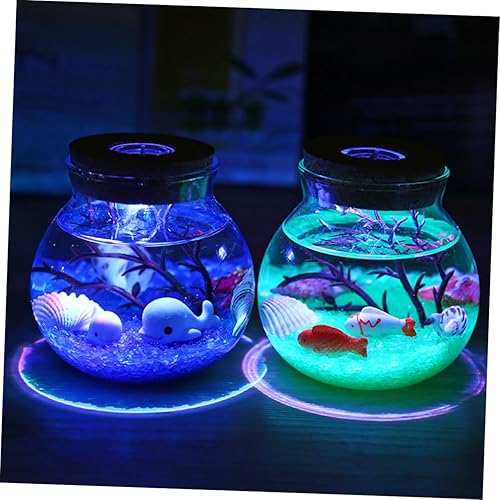 Miniatura 7 de ifundom 84 piezas de ornamento de resina oceánica para niños, mini decoración de jardín, juguetes de puerta, decoración al aire libre, decoración de