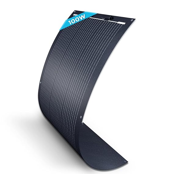 Renogy 100W Solar Panel 12V, Flexible Solar Panel 100 Watt 22% High-Efficiency