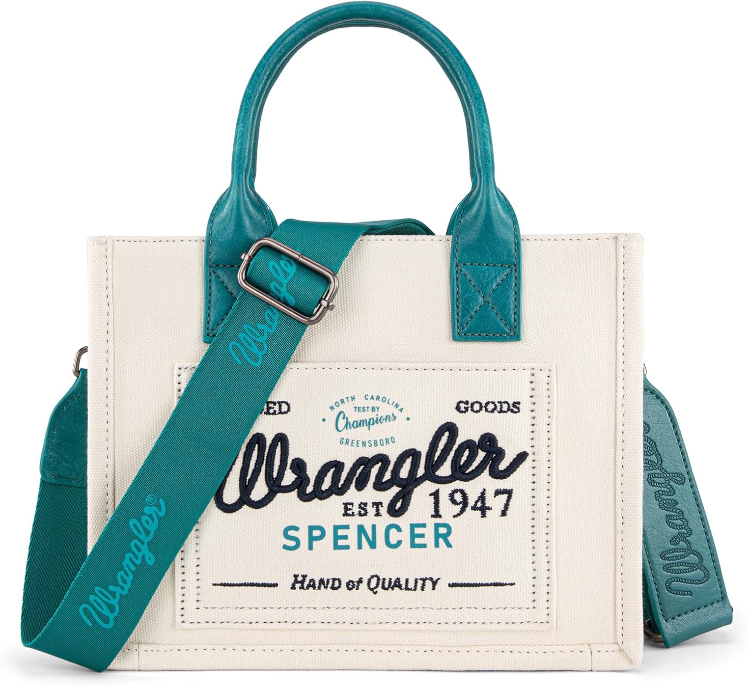 Montana West Wrangler Tote Bag for Women Retro Canvas Top Handle Purses and Handbags - Image 4