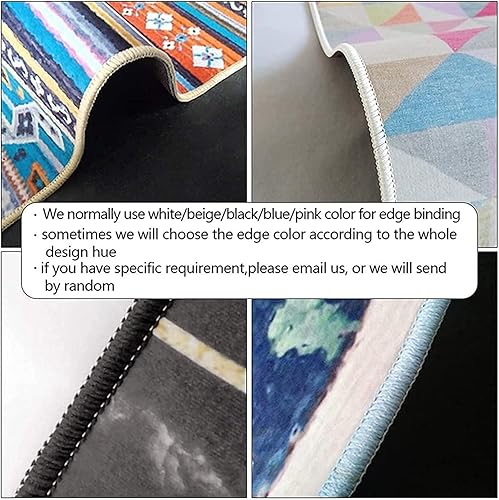 Miniatura 4 de Alfombras rojas de Navidad, 5 x 8 pies, árbol de Navidad y logotipo de copo de nieve, alfombras de área de Navidad para sala de estar, adecuadas