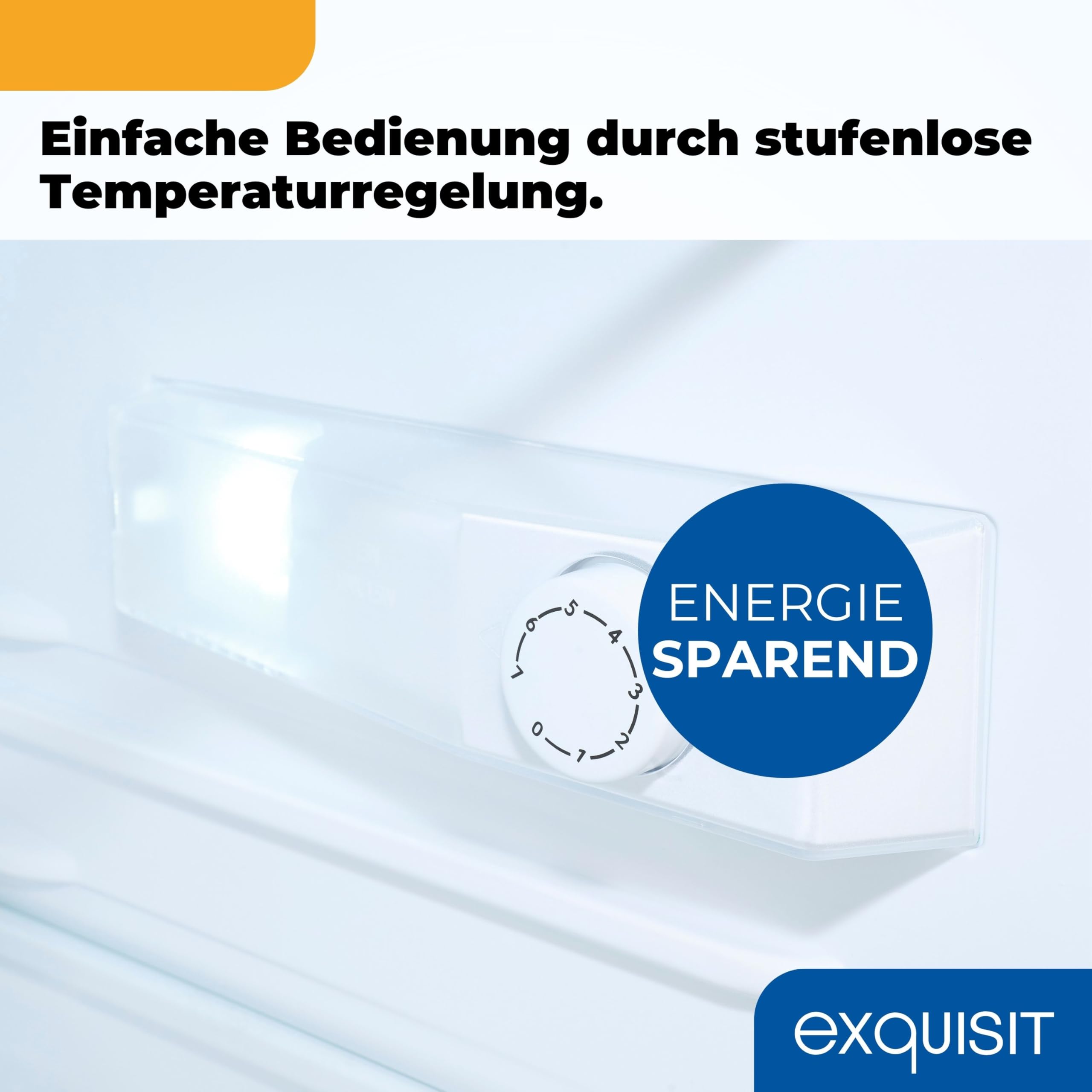 Exquisit KS16-V-H-010C Kühlschrank, 133 Liter Vollraumkühlschrank, Weiß | Energieklasse C, 37 dB leise, 3 Glasablagen, LED-Licht, wechselbarer Türanschlag, Standkühlschrank für Singles