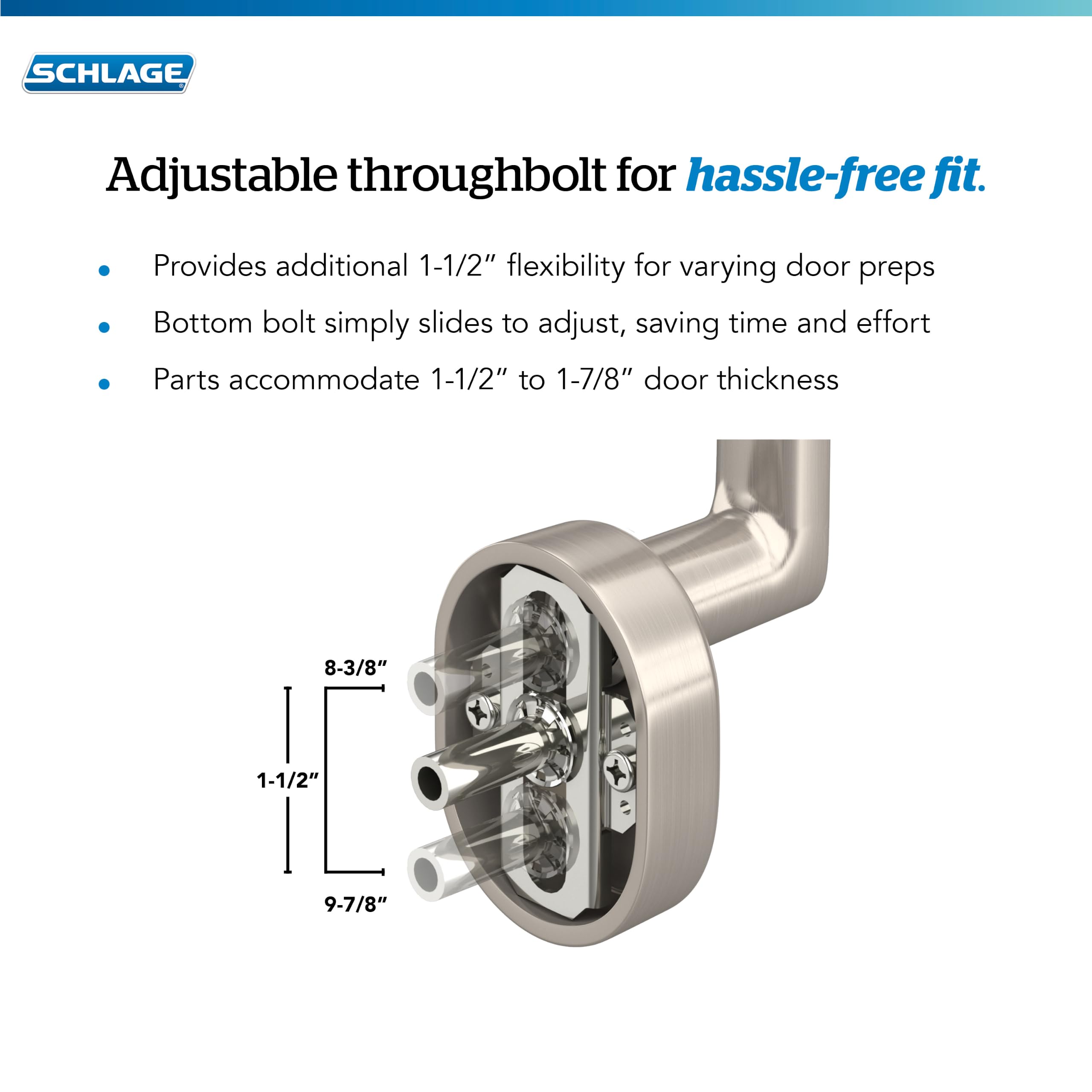 Schlage Addison Handleset Georgischen düğme, iç, F60 ADD 716 GEO