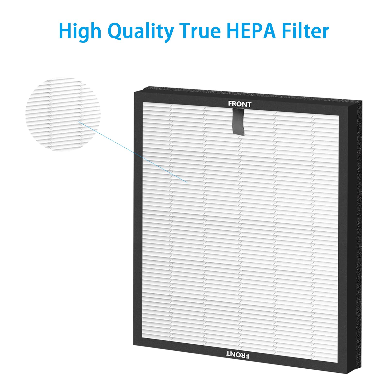 HY4866 - Set di filtri di ricambio compatibili con purificatore d'aria MORENTO HY4866 3 in 1 H13, filtro HEPA ai carboni attivi e prefiltro (2 pezzi)