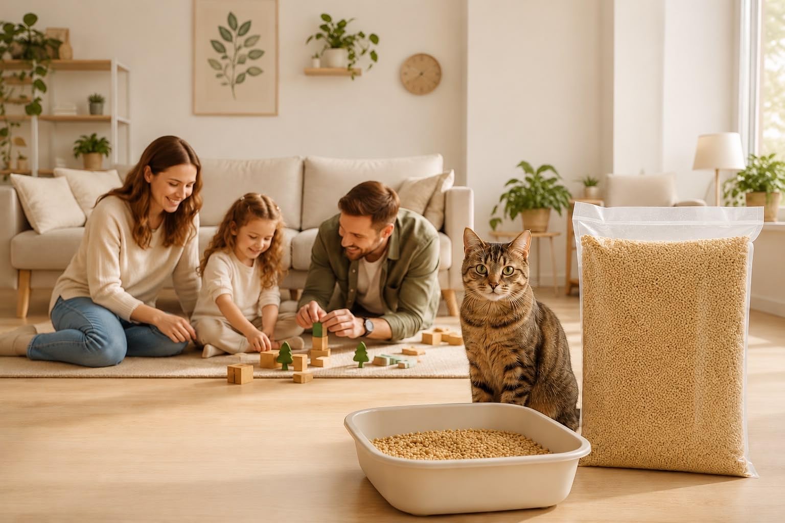 ASF Katzenstreu aus Mais 19 kg (35 l), klumpend - Naturstreu aus 100% Mais, staubarm, geruchsbindend, biologisch abbaubar, ohne Duftstoffe und chemische Zusätze, sanft zu Katzenpfoten