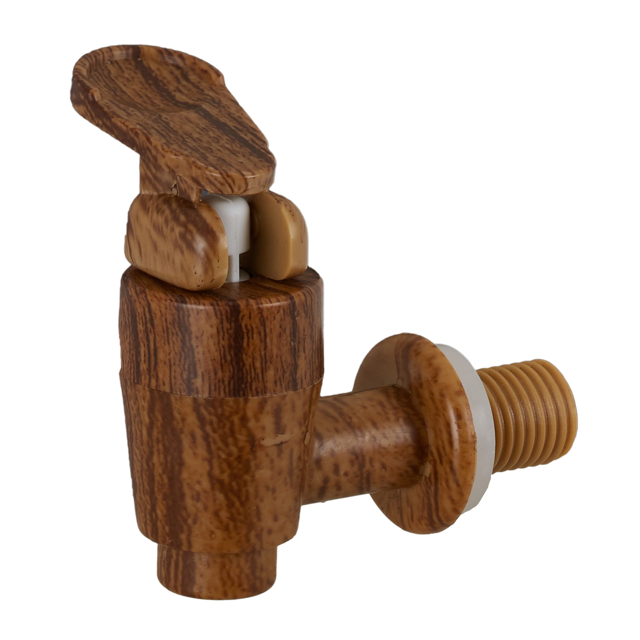 Relaxdays Barril Madera 1,25 L con Grifo y Soporte, Vino, Whisky, Licor, Dispensador, 1 Ud., 23 x 16 x 25,5 cm, Marrón