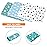 3 Pack Diaper Changing Pad, Maveek Portable Toddler Diaper Changing Pad Waterproof Baby Change Mats Premium Change Pad Liner Bed Pad Play Mat(Green&White&Blue)