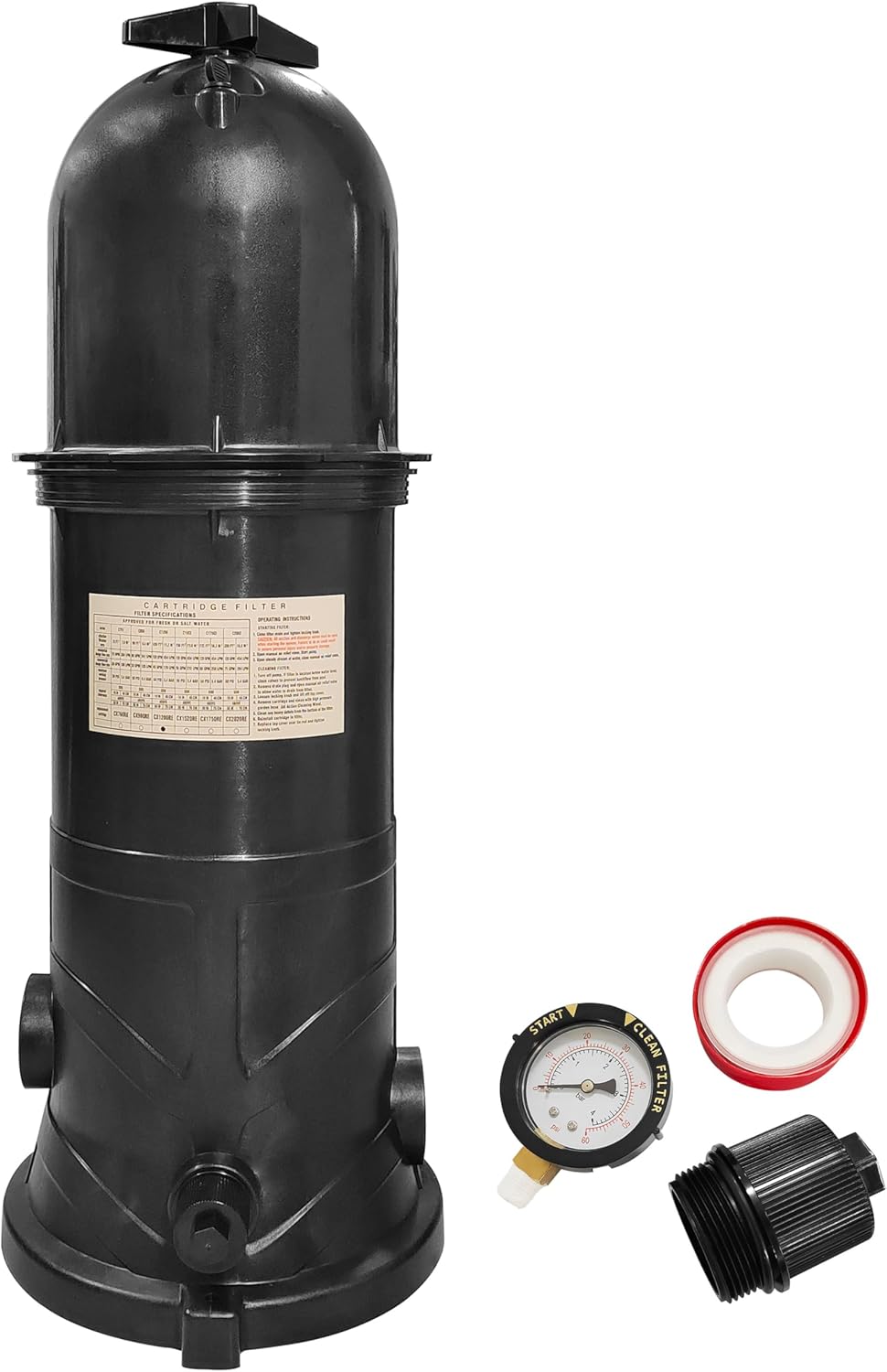 W3C12002 120 Sq.ft Pool Filter Replacement for Hayward StarClear Plus,Black.Water Filtration and Purification Units and Replacement Cartridges and Filters therefor