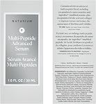Naturium Multi-Peptide Sérum avancé, collagène et acide ferulique, argireline amplifiée et peptides de cuivre, 1.0 FL OZ / 30 ml