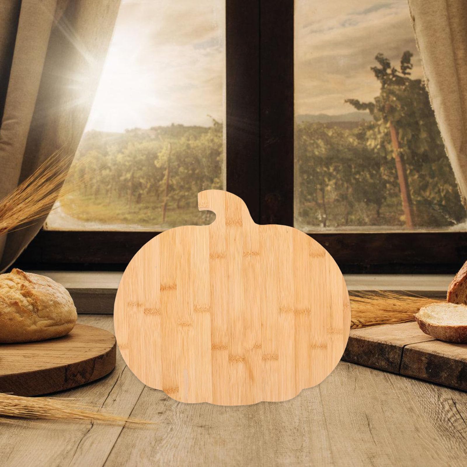 Tabla de cortar de bambú resistente, resistente a los moldes naturales, diseño frontal portátil, base antideslizante para cocina y preparaciones de alimentos, tabla de cortar higiénica de bambú para