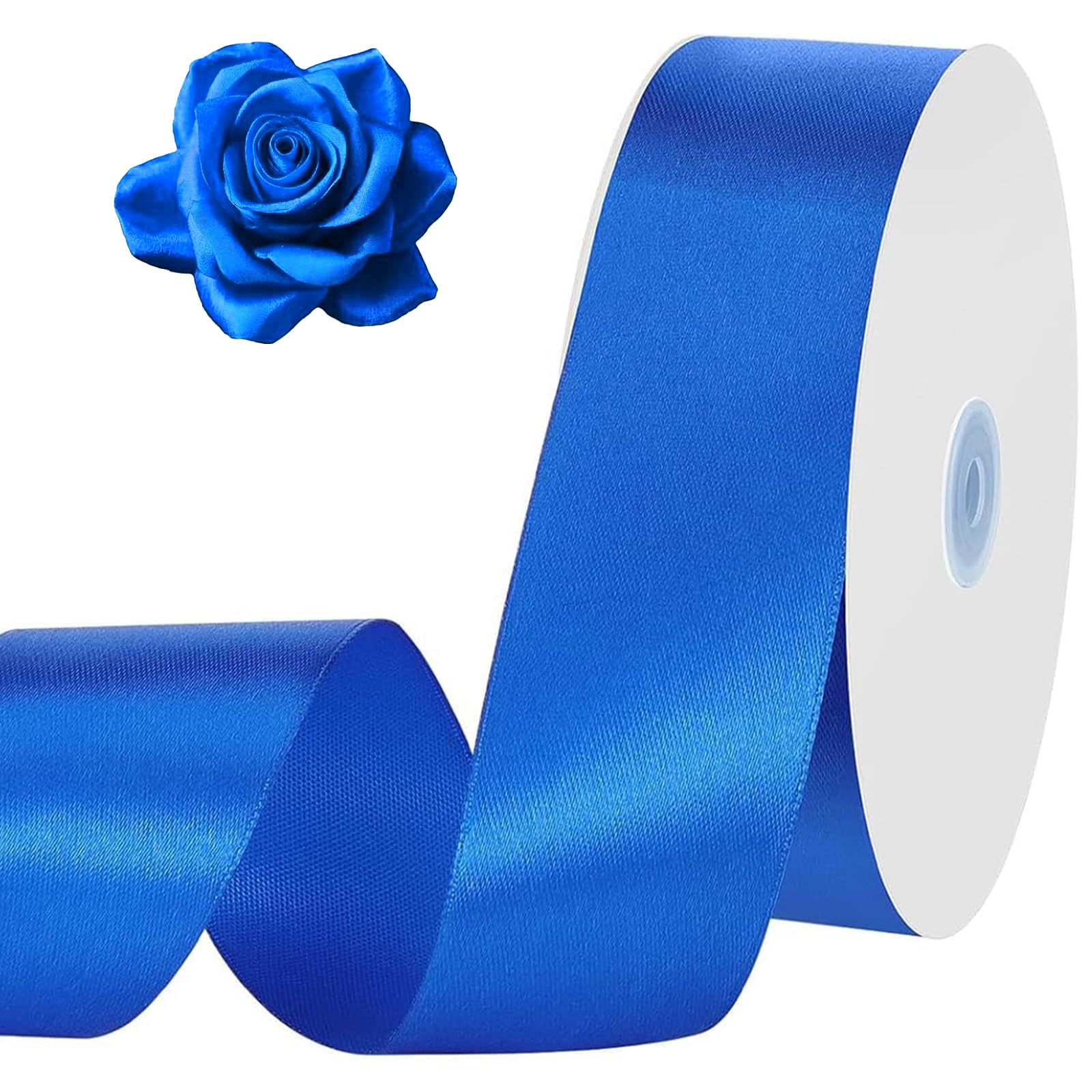 Blue Color Rippon Snapklik.com : 120 Yards Royal Blue Ribbon 1-1/2 Inch Blue Satin Ribbon ...
