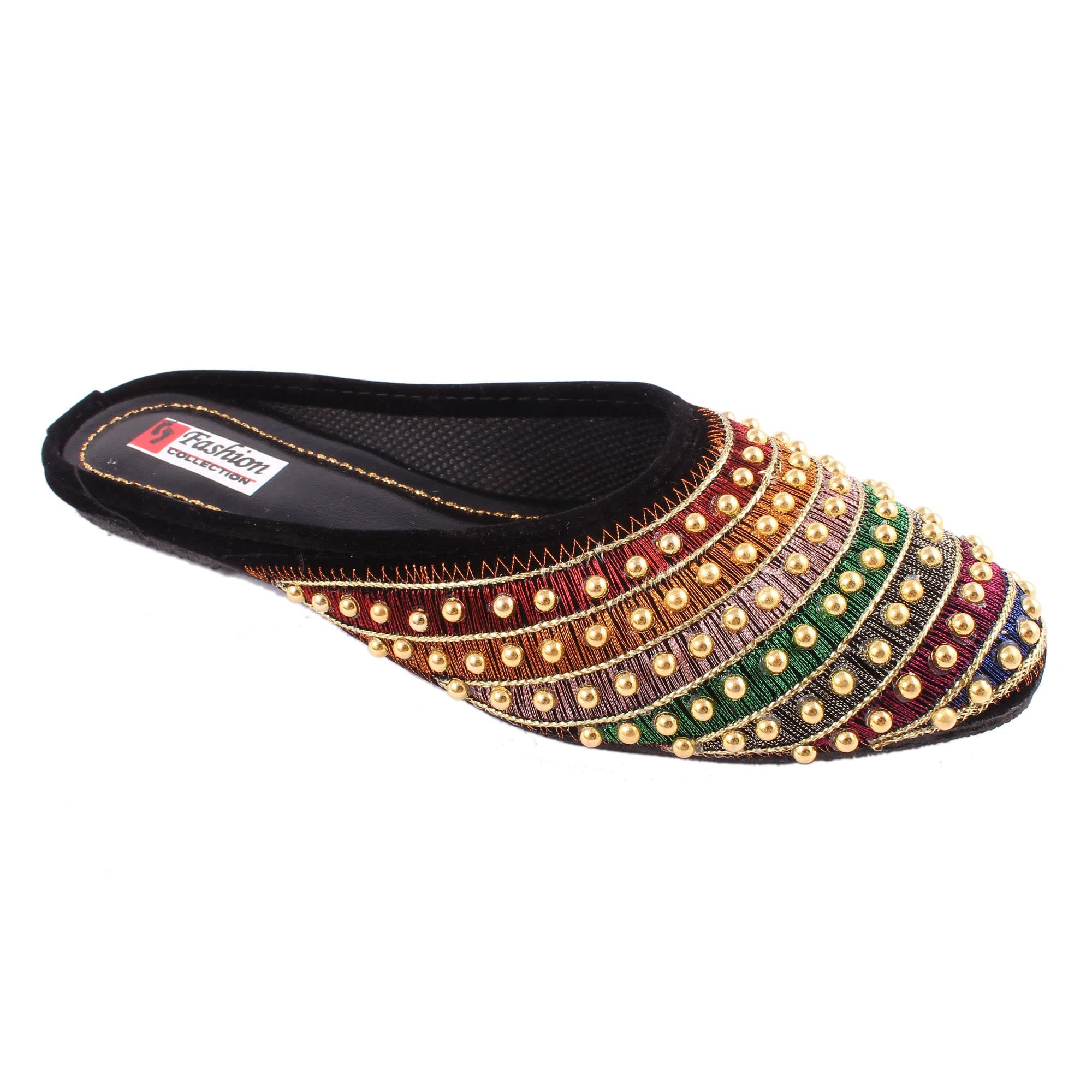 Shahi Ustad Womens & Girls Embroidered Stylish Rajasthani Bellies Sandal Shoes | AN014 |, Black, Size : UK/IND_11 ; EURO_41 (B0C5HNWYMX) Amazon Price History, Amazon Price Tracker