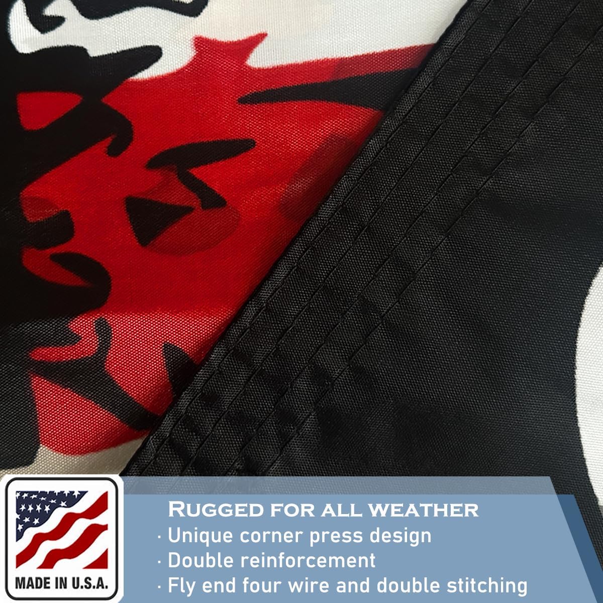 250th Anniversary Flag 2x3 FT Made in The USA Heavy Duty Vibrant Colors Double Sided Black 1776-2026 250th Birthday Flag with 2 Brass Grommets Independence Celebration Suitable for Indoor and Outdoor Use - Image 5