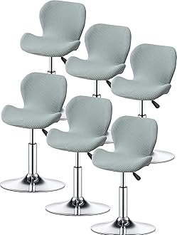 ELYSYSRL Bar Stool Cover Set of 2/4/6 Shell Back Adjustable Swivel Bar Stools Slipcover,Barstool Protector Covers for Dining Room Kitchen (Color : #11, Size : 6pcs)