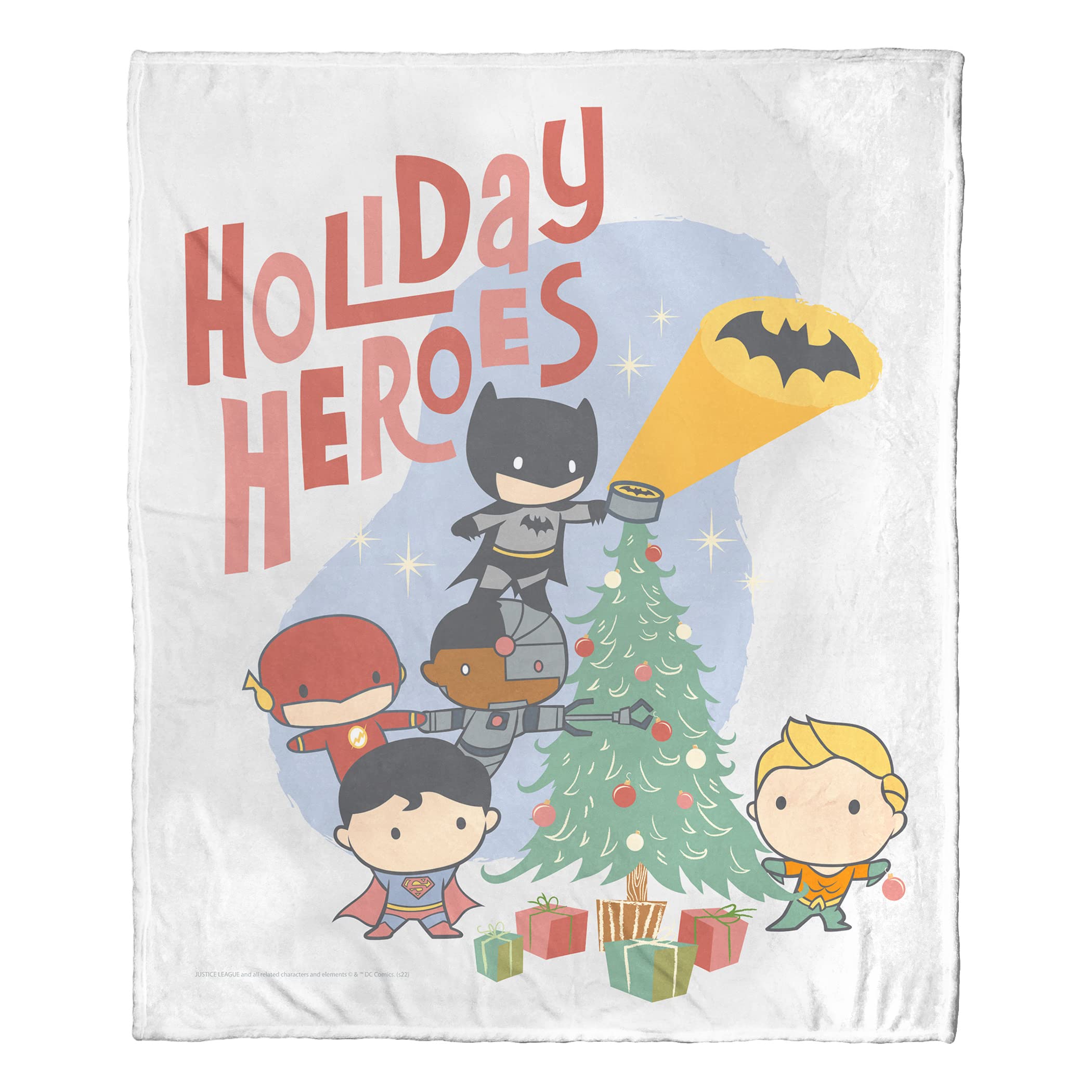 Couverture Justice League DC Comics pour stopper le froid sur le canapé