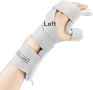 Stroke Resting Hand Splint Night Immobilizer Muscle Atrophy Rehabilitation For Hand, Wrist And Finger (Left)
