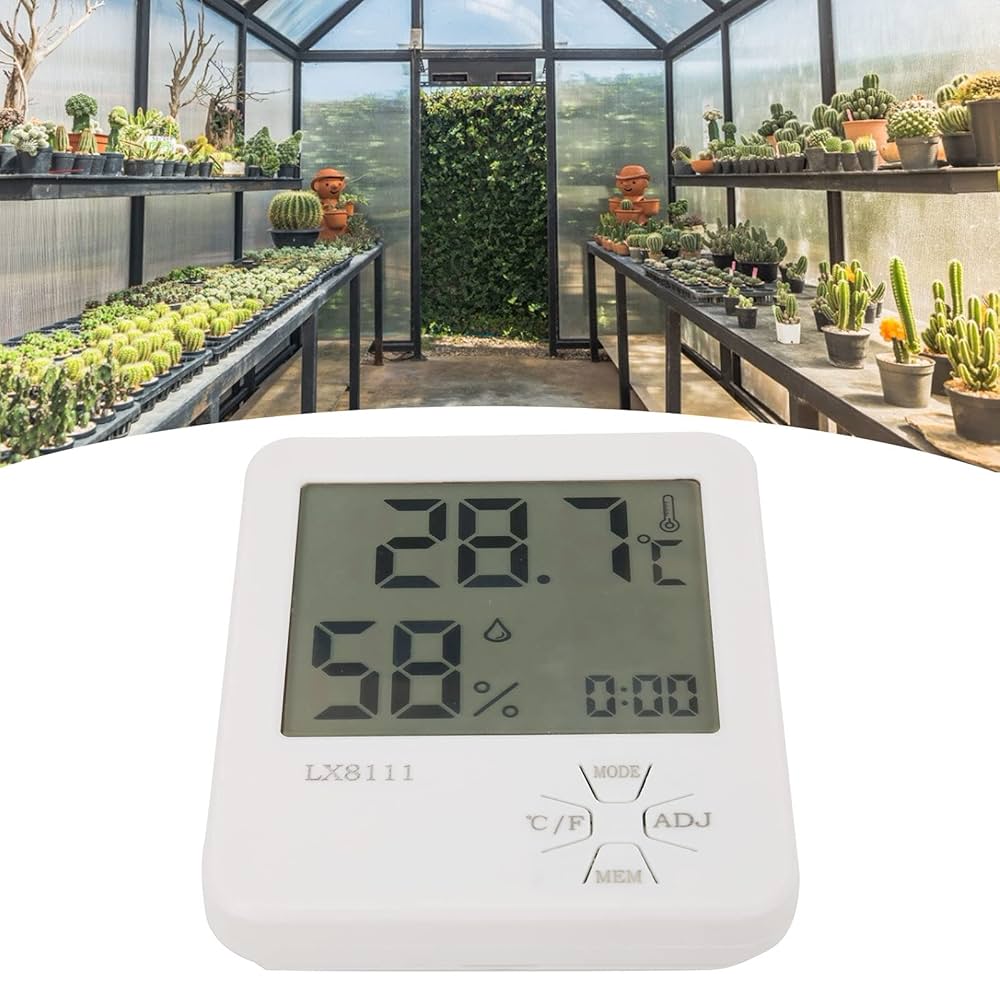 Amazon.co.jp: 温度計, 温湿度計, LX8111 湿度計 屋内湿度温度計