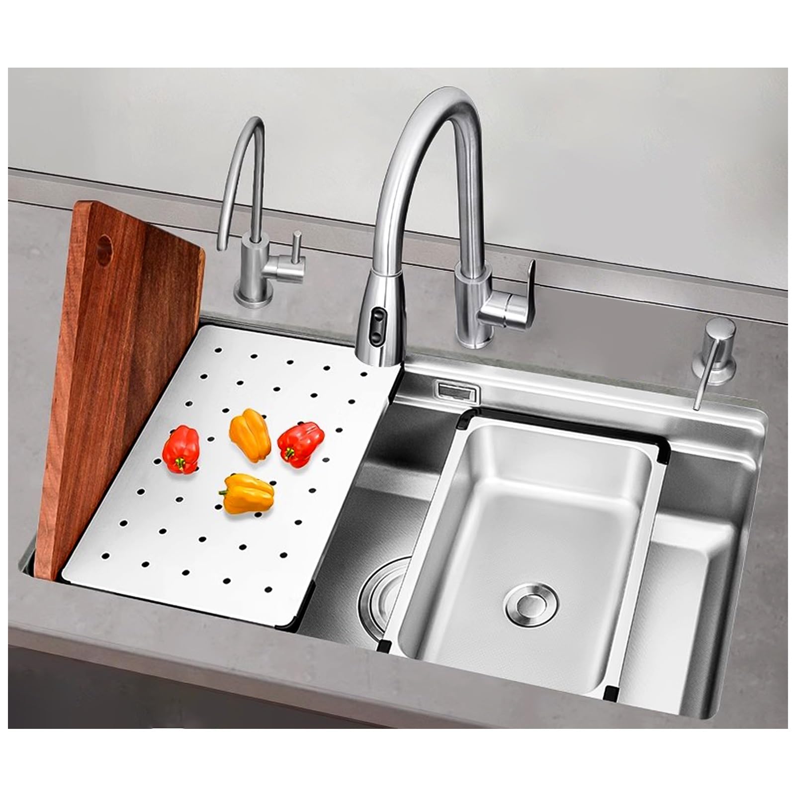 ステンレススチール製  2シンク シンク台 ストレージラック付き　蛇口4個付き 楽天市場】屋外用 ステンレス流し台 TAN-981 TASSCOM 蛇口付き