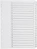 Q-Connect 1-25 Index Multi-Punched Reinforced Board Clear Tab A4 White