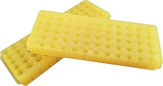 MUHWA 2 soportes para tubos de 1,5 ml de 0,5 ml para microtubos, 2 ml, 60 pozos, suministros de laboratorio, varios colores amarillos.