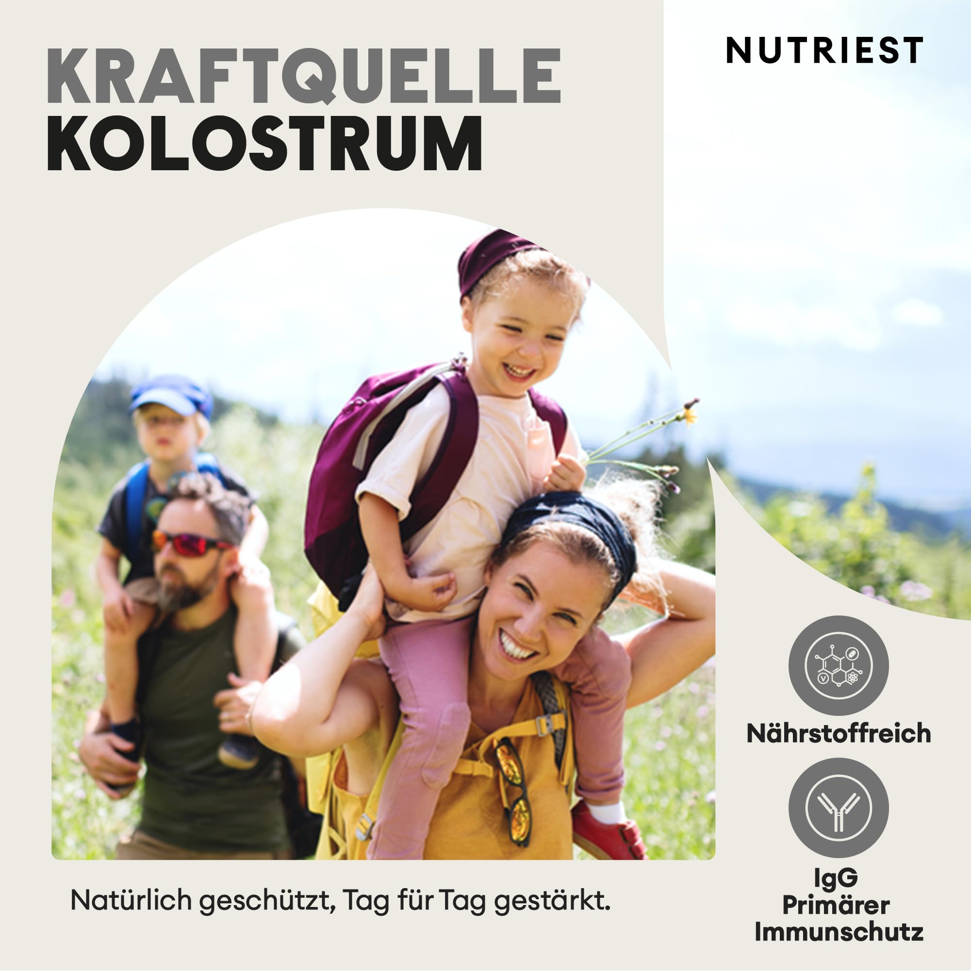 Nutriest Colostrum Kapseln (180 Stück) – Europäische Weidehaltung | 100% Grasfütterung | Für Darmgesundheit & Immunsystem | Enthält 30% aktives IgG