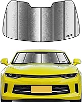 Vista 14 de Parasol para parabrisas para Chevrolet Camaro 1967-1969, 2 puertas, techo rígido, ajuste personalizado, parasol para ventana delantera, protección