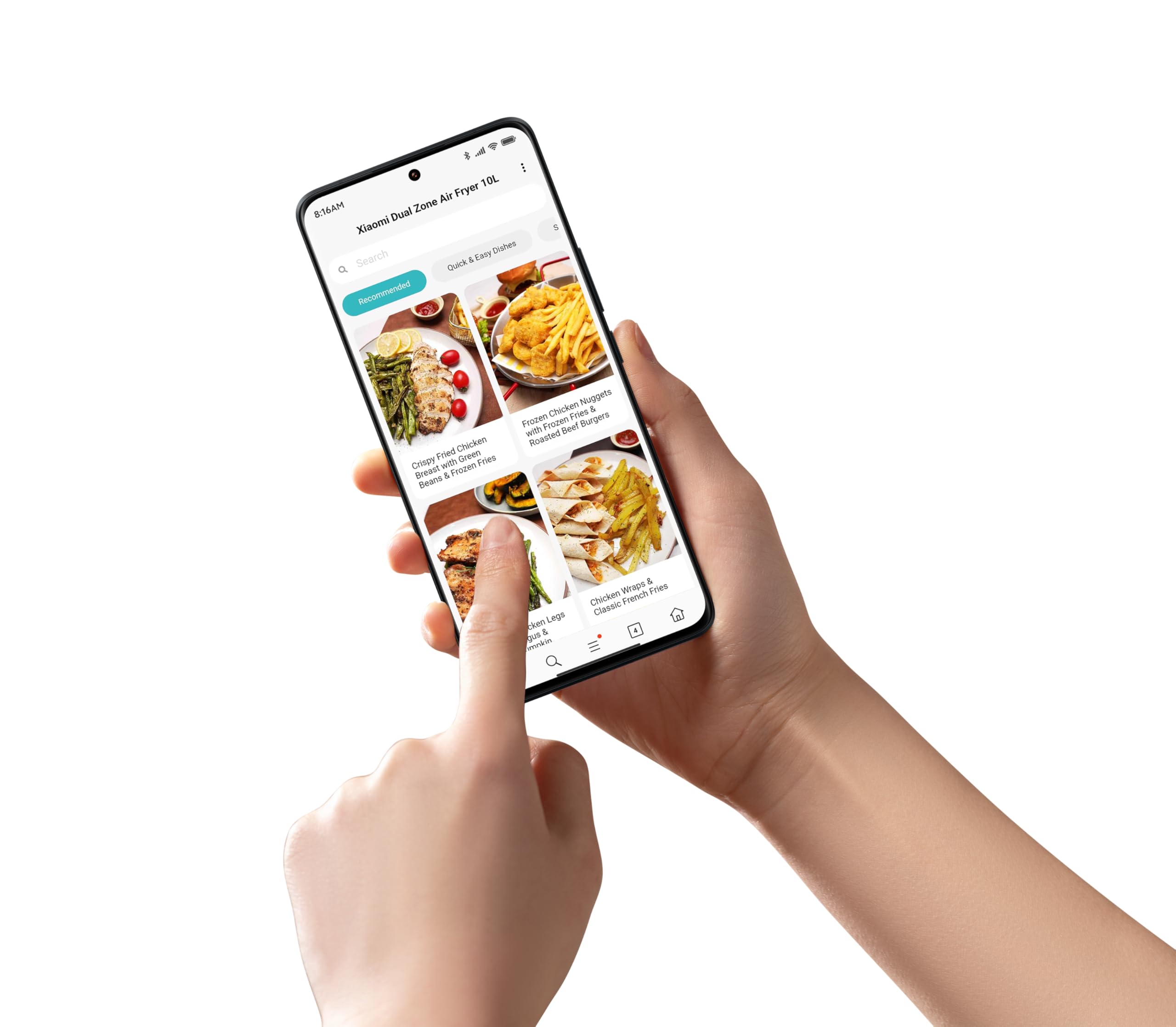 Xiaomi Dual Zone Air Fryer da 10 l, 2 scomparti da 3,5 l e 6,5 l, 230 °C, funzione SYNC, 9 modalità, 2700 W, basso contenuto di grassi, funzionamento touch, lavabile in lavastoviglie, colore: nero